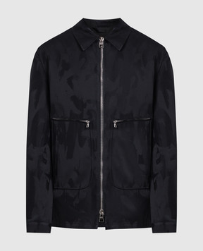 Alexander McQueen Black jacket with graffiti pattern 745917QVS30