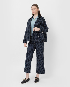 Lanvin Loose fit jeans in JL print RWTR0137D041