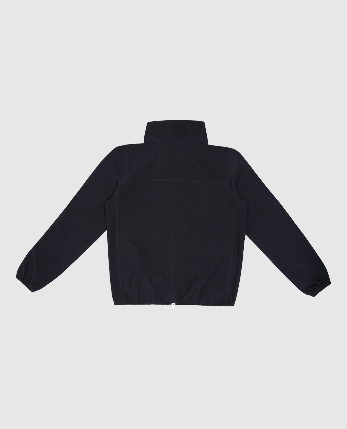 Children's blue windbreaker with a print Brunello Cucinelli 2