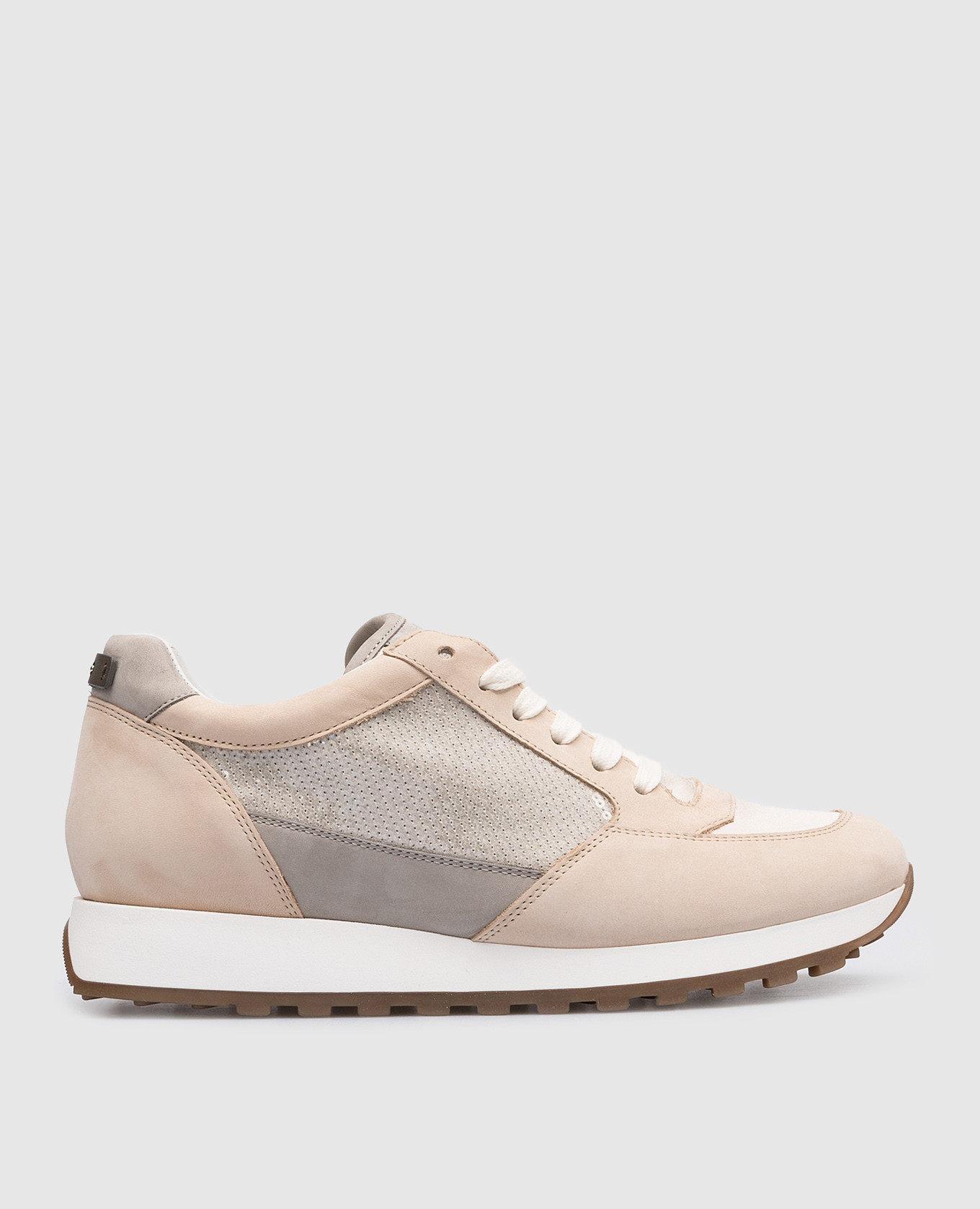 

Combined sneakers with sequins Peserico, Beige