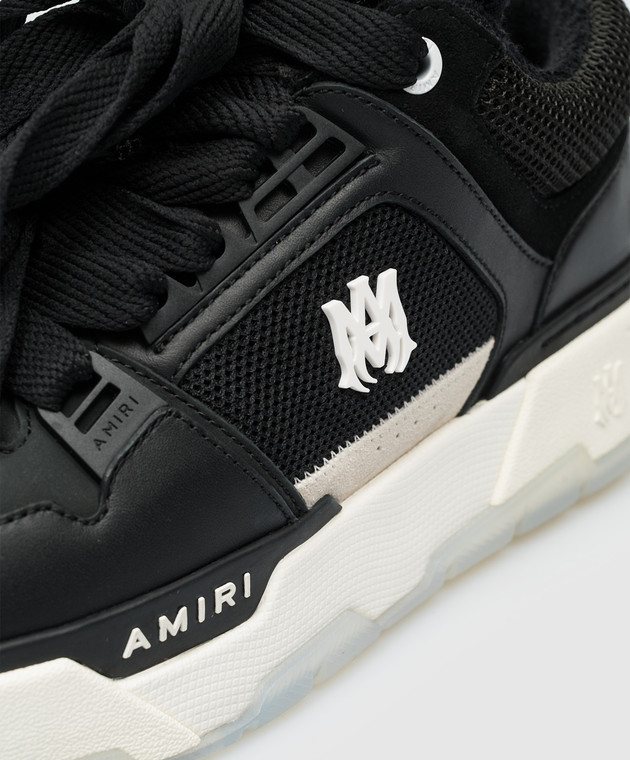 AMIRI AWFOSR1082WHITEBLACK 関税送料込 AMIRI - Black MA-1 combo sneakers with logo AW23MFS009