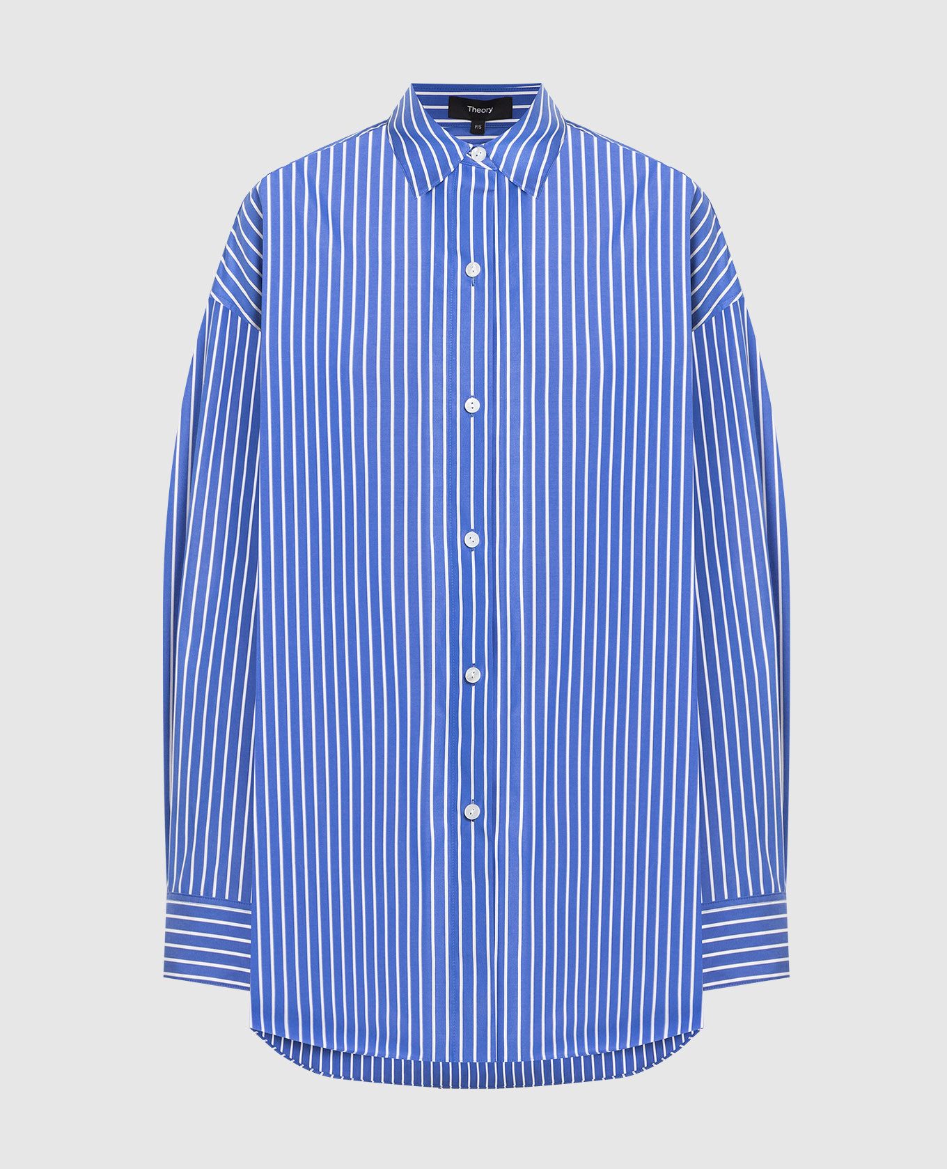 Theory - Blue striped shirt N0204528 - shop with European delivery