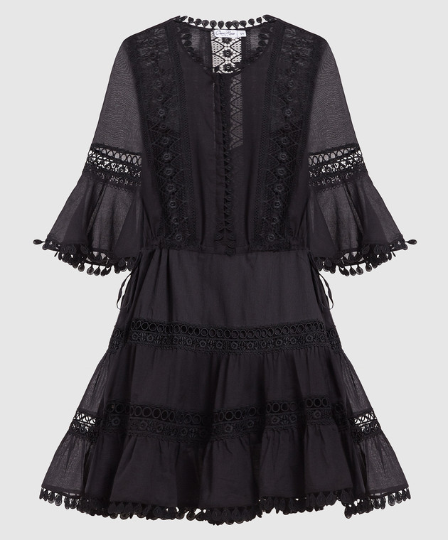 black lace agatha midi dress Charo Ruiz - with 221609 holiday galas Girl's Show Choir Dresses Lafayette 148 New York Length:Semi Tall