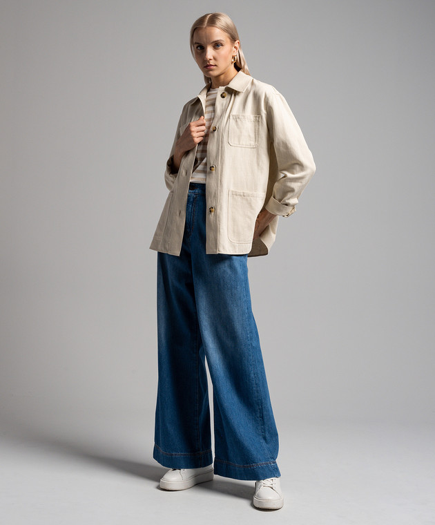 DT MaxMara ★ シャツスタイル ジャケット NEWPORT ベージュ DT MaxMara ☆ シャツスタイル ジャケット NEWPORT ベージュ