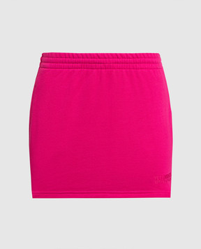 Vetements Pink mini skirt with logo WE54SK100H
