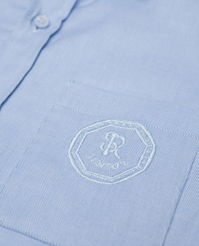 Stefano Ricci Children's blue shirt with a logo YAC6400010LJ1609