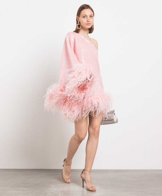 taller marmo pink feather dress Rent Taller Marmo Pink Dress UK 8