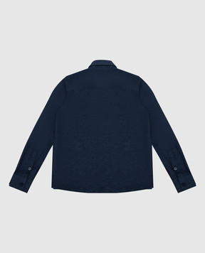 Stefano Ricci Children's blue shirt with logo YJ004038TE1800