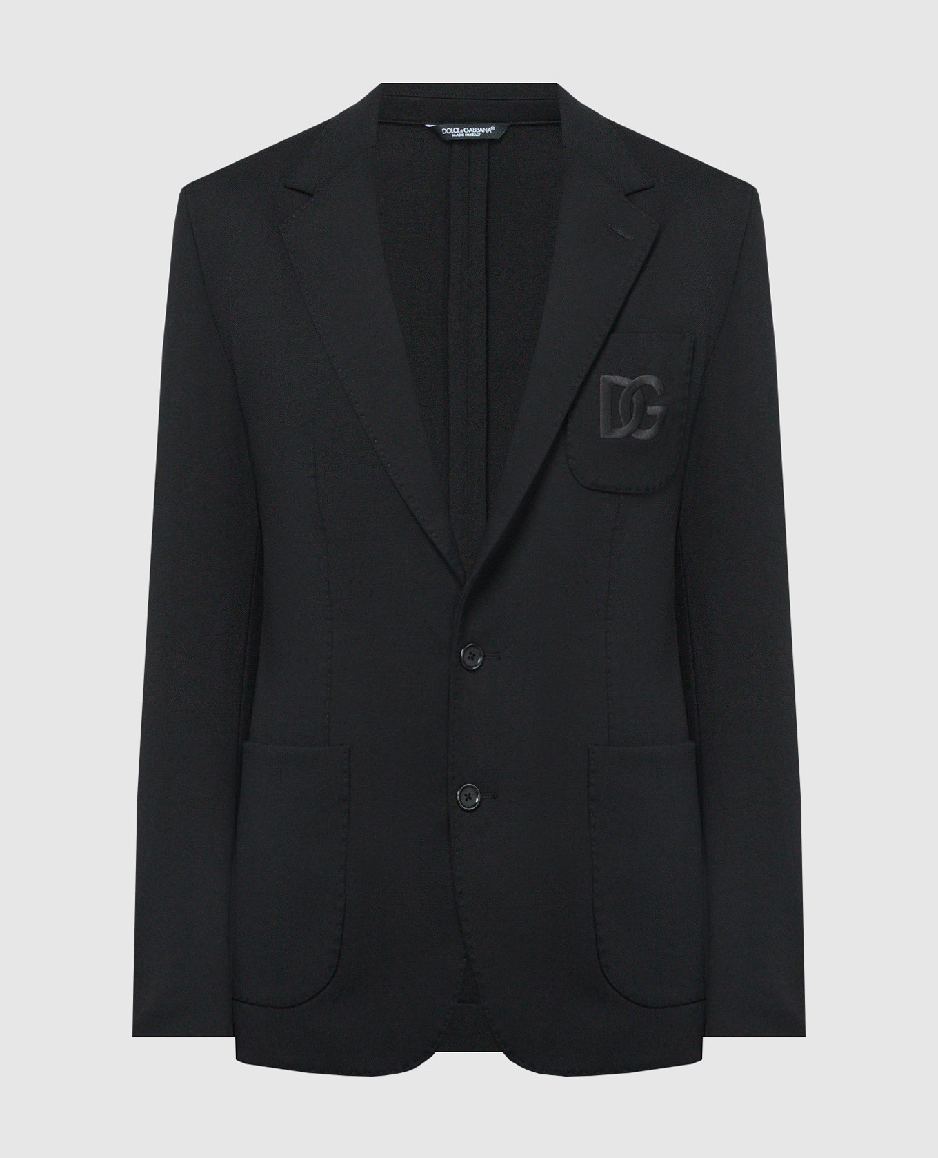 

Black jacket with DG logo embroidery Dolce&Gabbana
