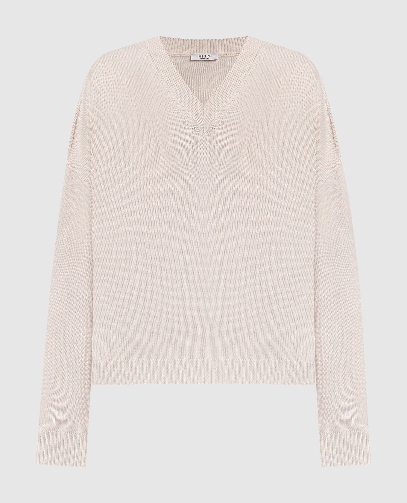 

Beige wool, cashmere and silk pullover Peserico, Бежевый