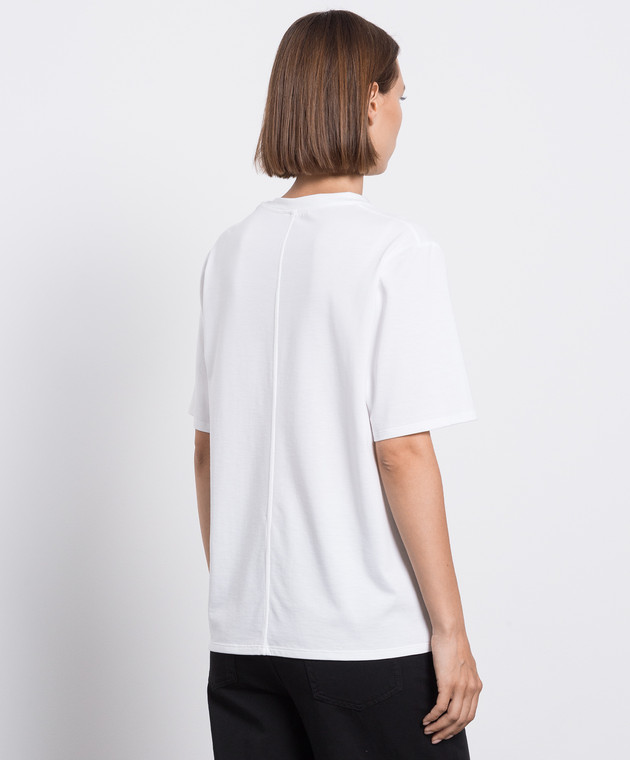 Tシャツ・カットソー THE ROW 25SS White Kiara T-Shirt 5739K220 WHT Chiara T-Shirt White in Organic Cotton – The Row