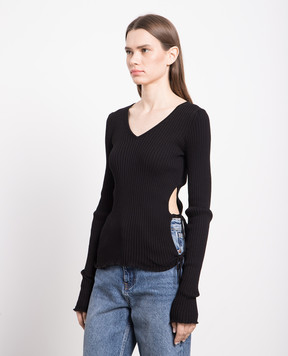 Bottega Veneta Black ribbed pullover 707802V26U0
