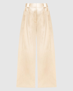 Khaite RICO golden palazzos 3100162W162
