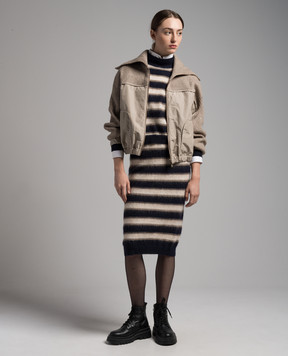 Brunello Cucinelli Striped midi skirt MBP138299