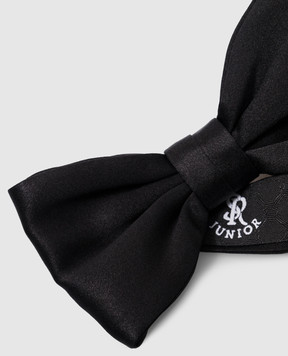Stefano Ricci Children's black butterfly made of silk YHN01UOUNIR