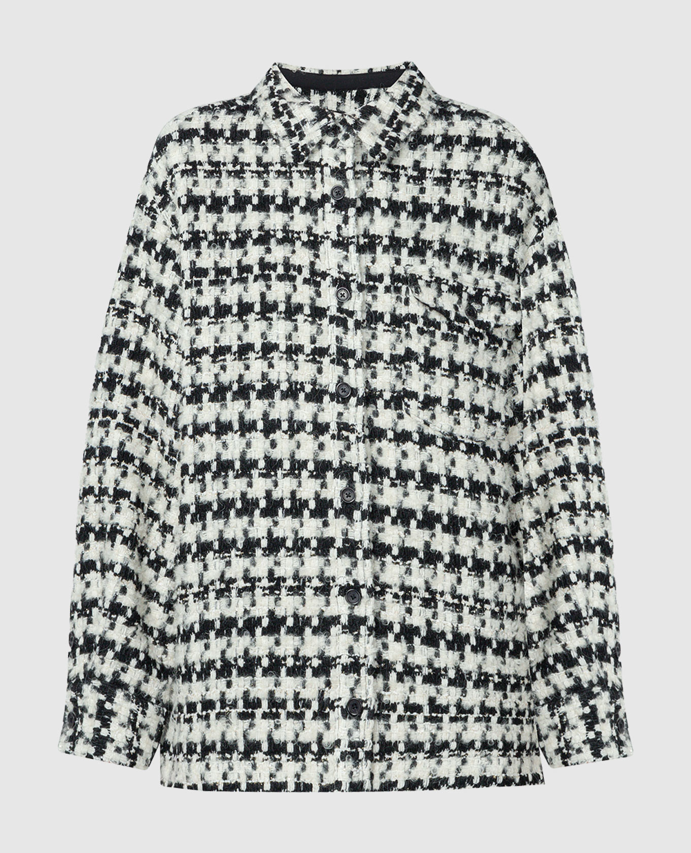 

Sloan tweed shirt with lurex Anine Bing, White