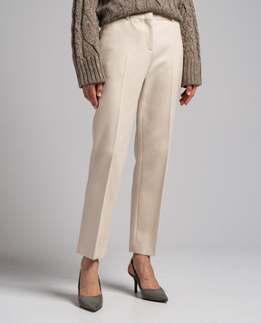 Ermanno Scervino Beige pants made of wool D436P300HJA