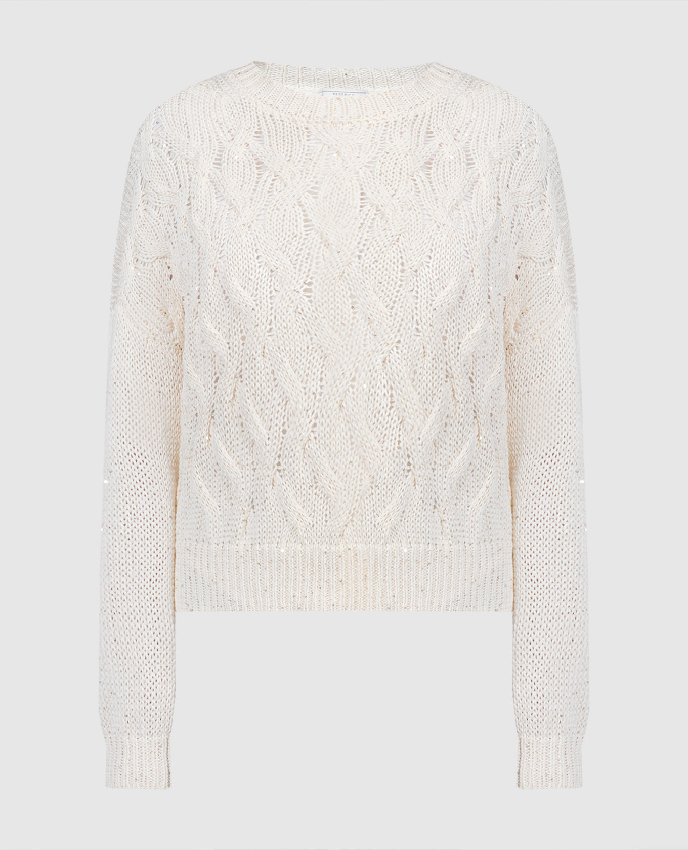 Beige jumper with sequins Peserico