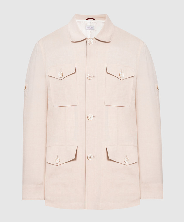 Brunello cucinelli リネン100 ジャケット Brunello Cucinelli モニー