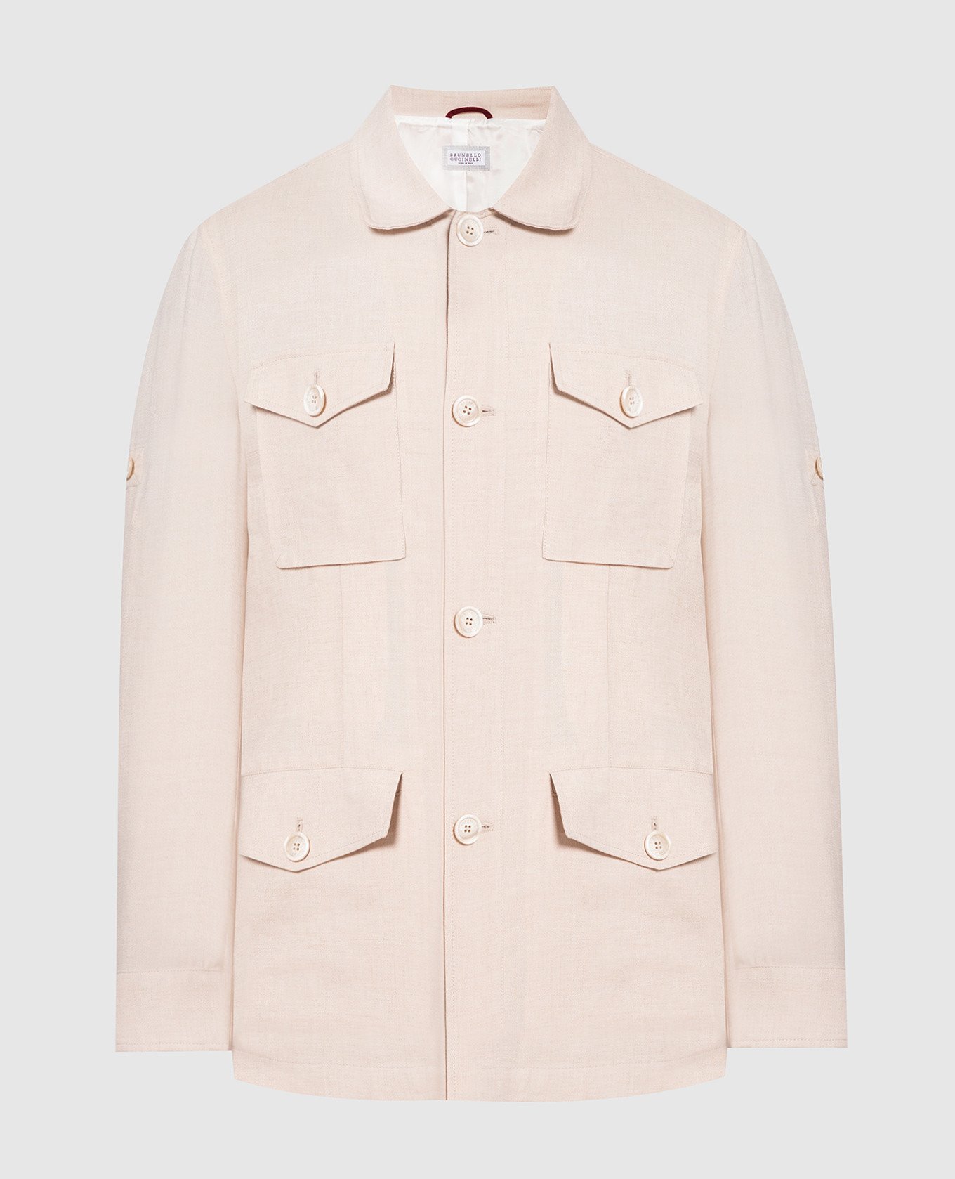 

Beige linen and wool jacket Brunello Cucinelli