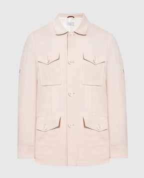 Brunello Cucinelli Beige linen and wool jacket MW4946874