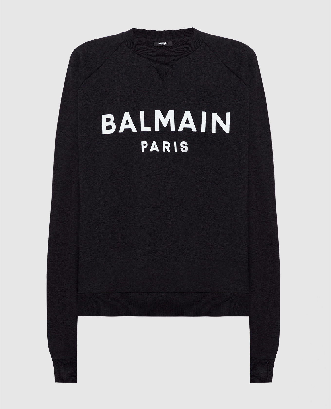 

Black sweatshirt with contrasting logo Balmain, Черный