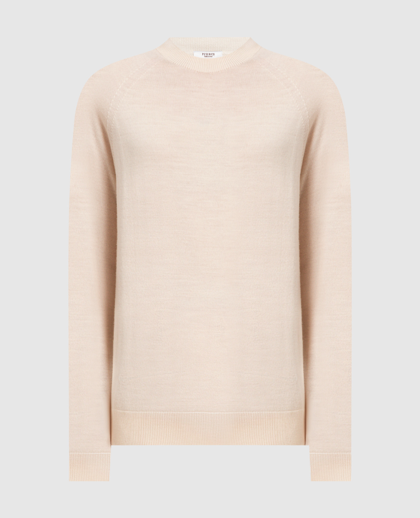 

Light beige wool jumper with monil chain Peserico