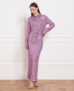 Tom Ford Purple skirt with sequins GC5622FAE381
