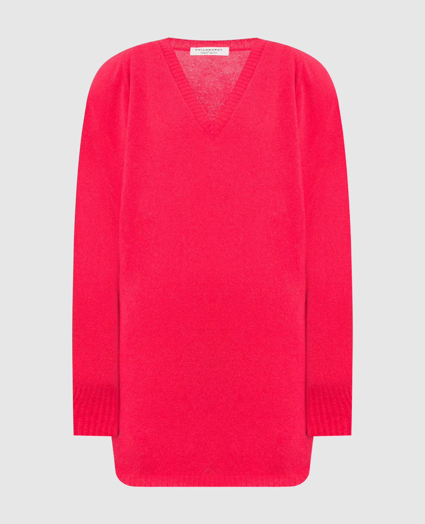 

Crimson mini dress in wool and cashmere Philosophy di Lorenzo Serafini, Pink