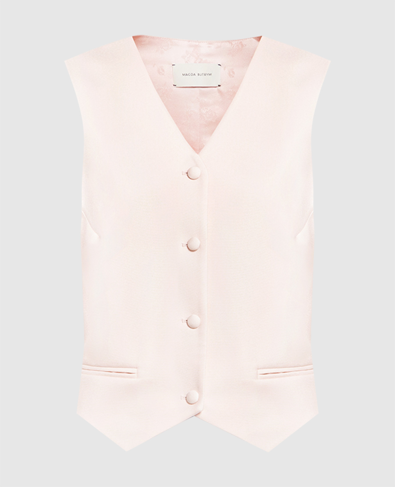 

Pink vest made of silk Magda Butrym