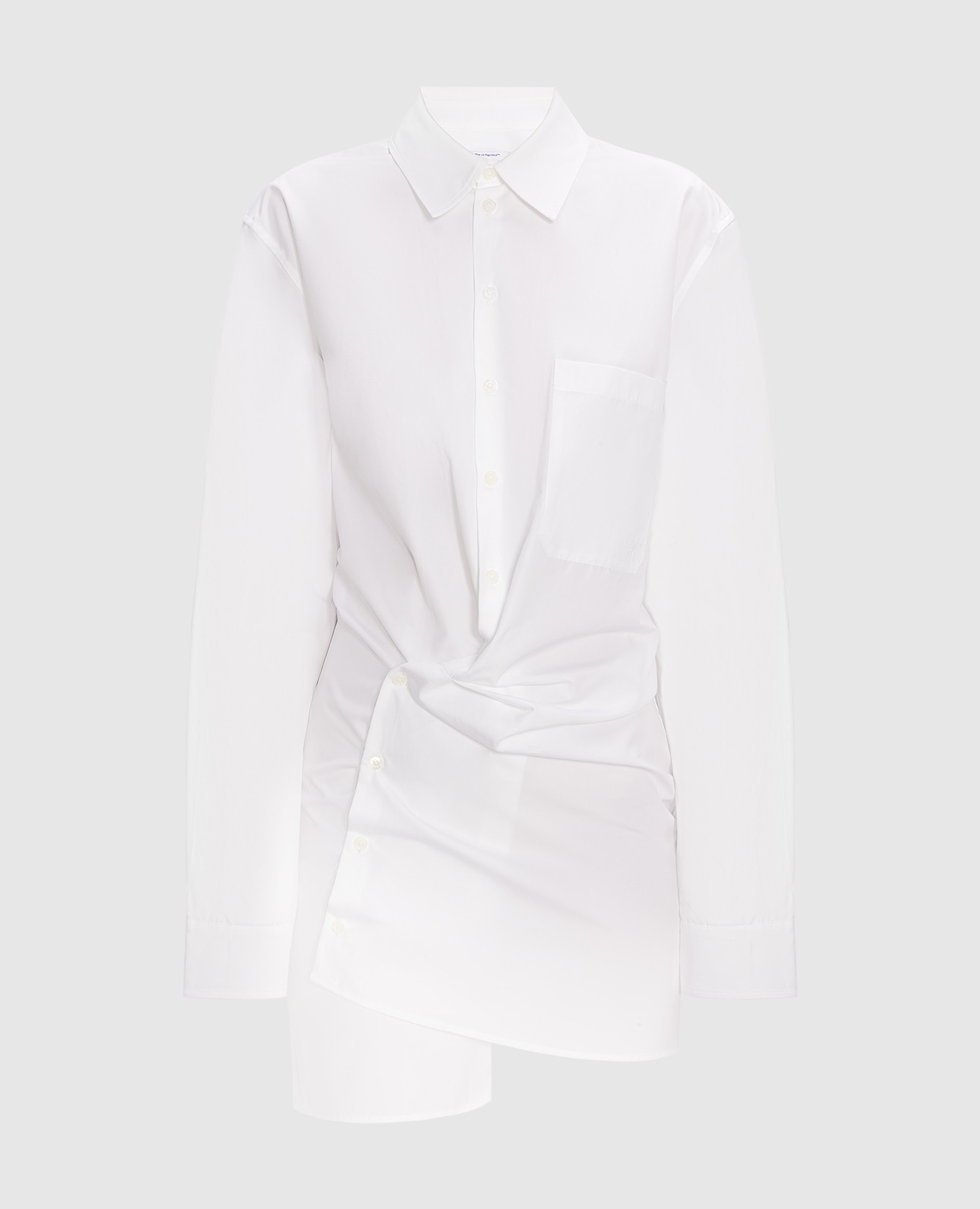 

White dress-shirt mini asymmetric cut Off-White, Белый