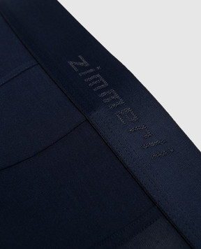 Zimmerli Pureness blue logo boxer briefs 7001343