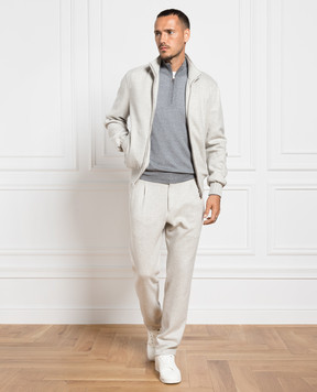 Enrico Mandelli Gray cashmere pants GYM0045239
