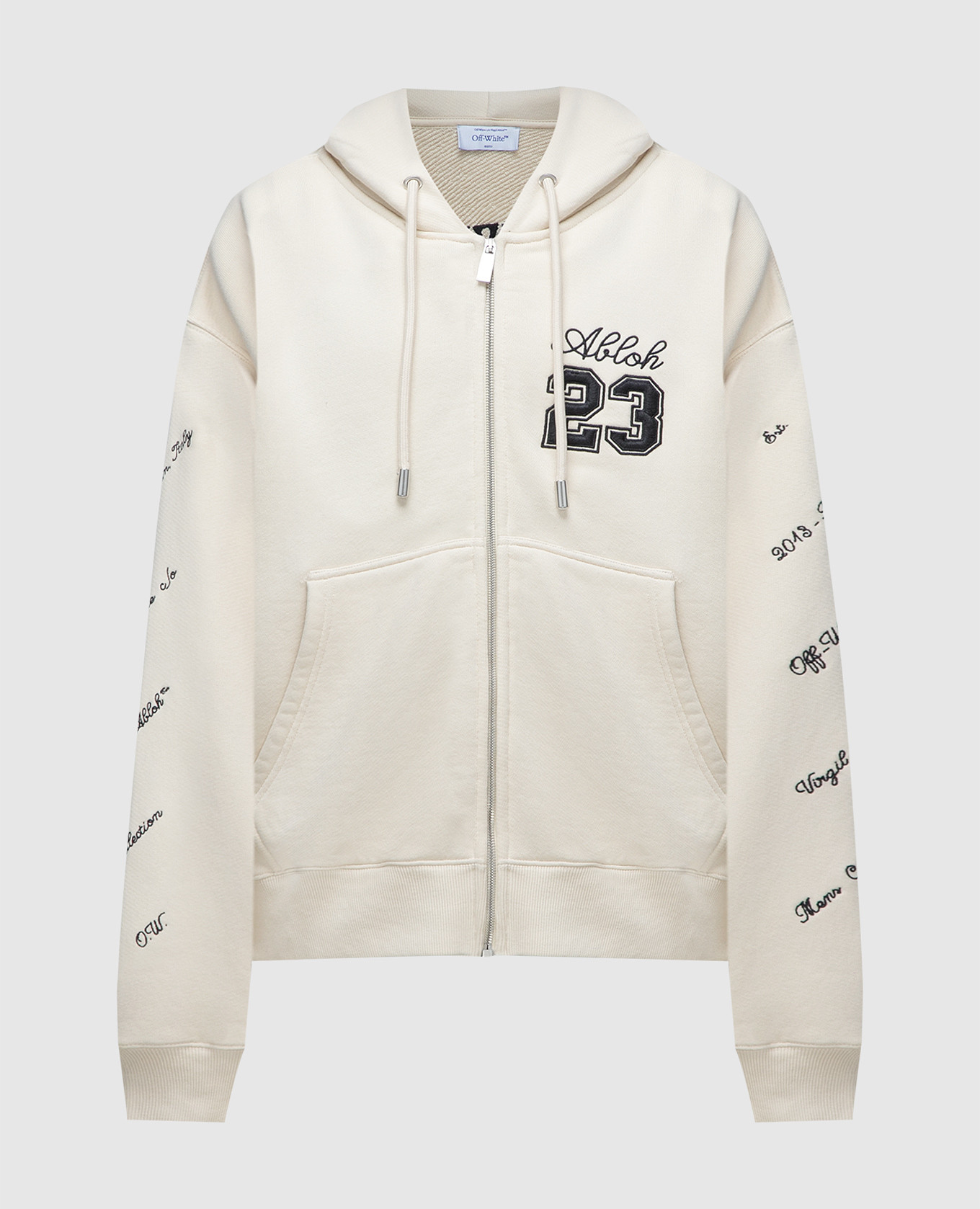 

Beige sports jacket with 23 Logo embroidery Off-White, Бежевый