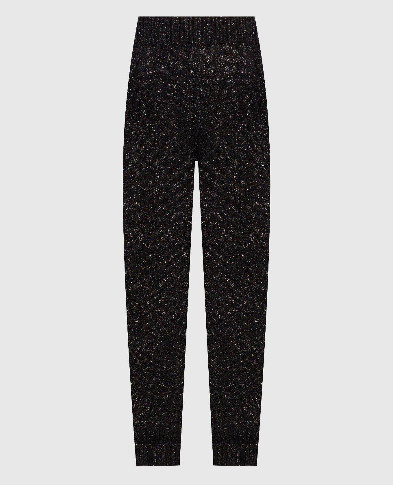 Brown joggers with lurex twinset