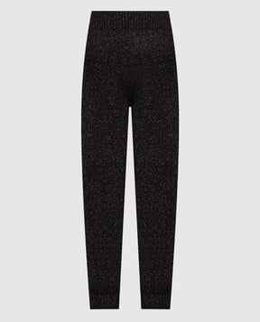 Twinset Brown joggers with lurex 232TT3201