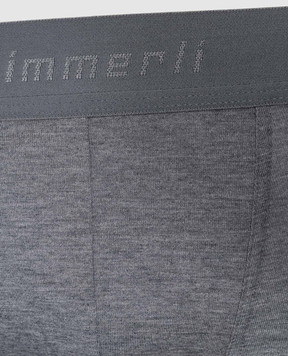 Zimmerli Pureness gray melange logo boxer briefs 7001343