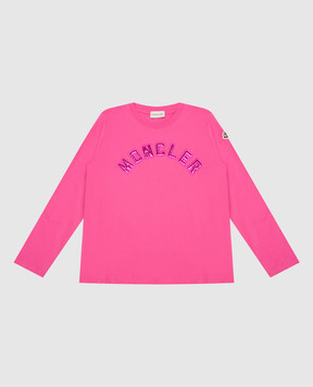 Moncler ENFANT Children's pink longsleeve with logo 8D0000383907810