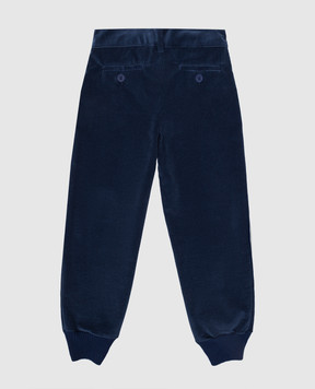 Stefano Ricci Kids blue corduroy joggers YAT6S00040AURORA