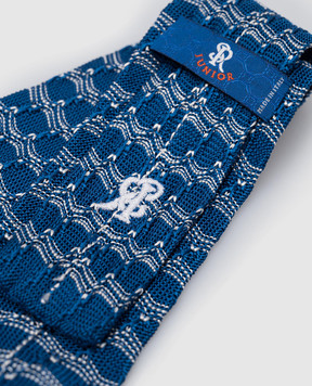 Stefano Ricci Children's blue patterned silk tie YCRMTSR8162