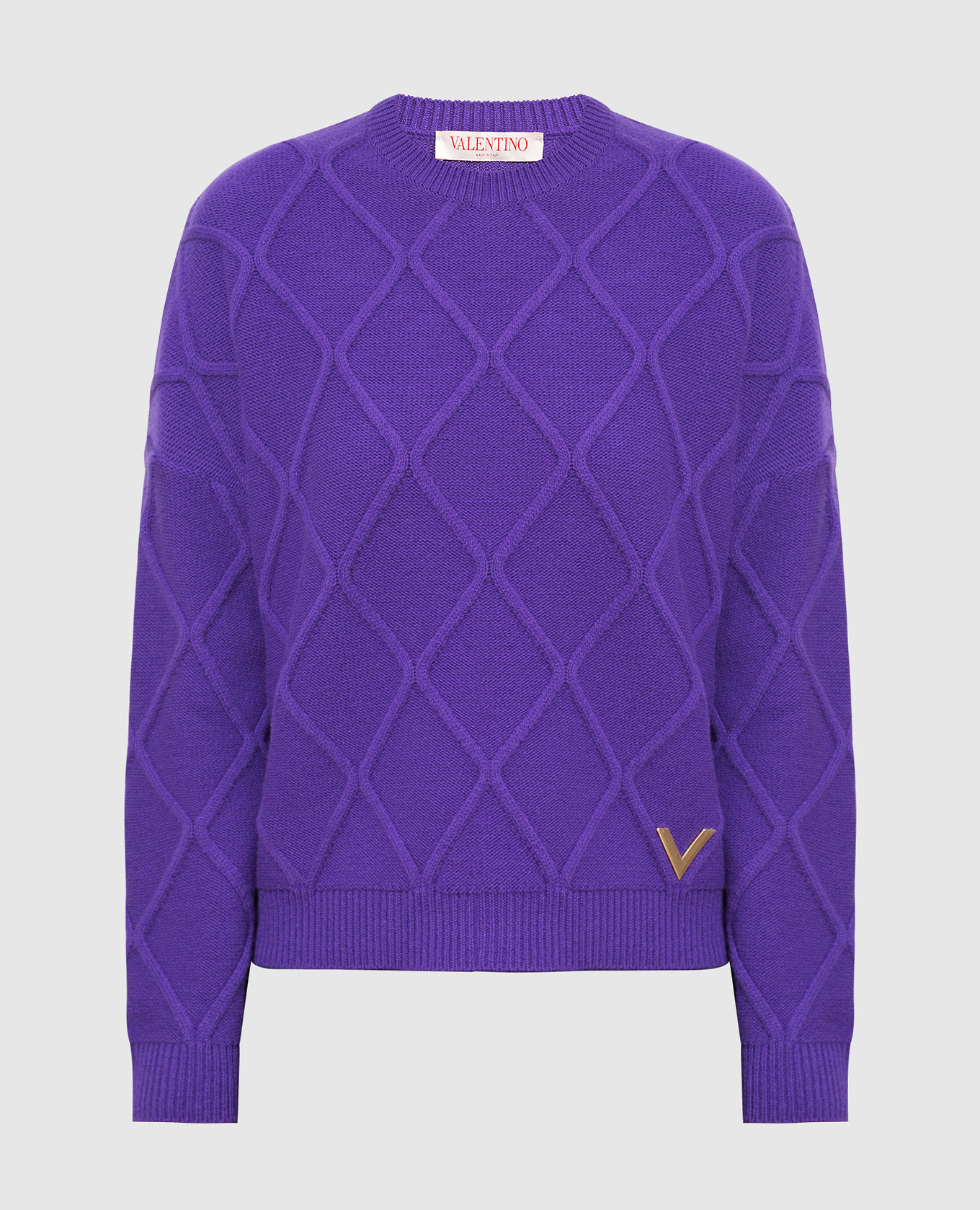 

Violet textured wool jumper Valentino