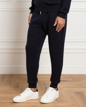 Cashmere&Whiskey Blue cashmere sweatpants MU8641307341PF