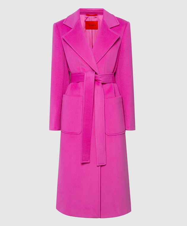 MAX&Co. ピンク ロングコート サイズ00 Max & Co - Runaway pink wool coat RUNAWAY1 - shop with European