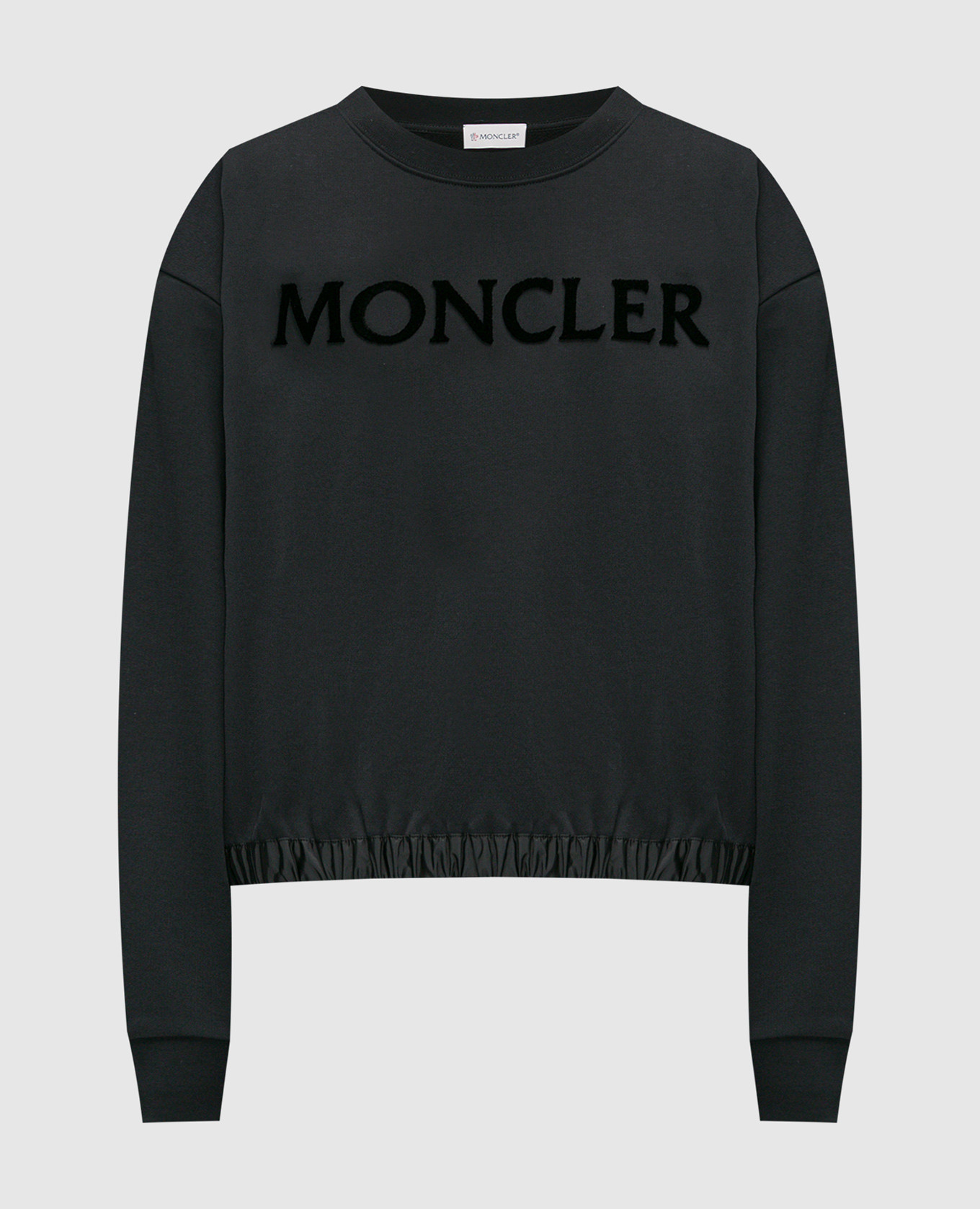 

Black sweatshirt with logo Moncler