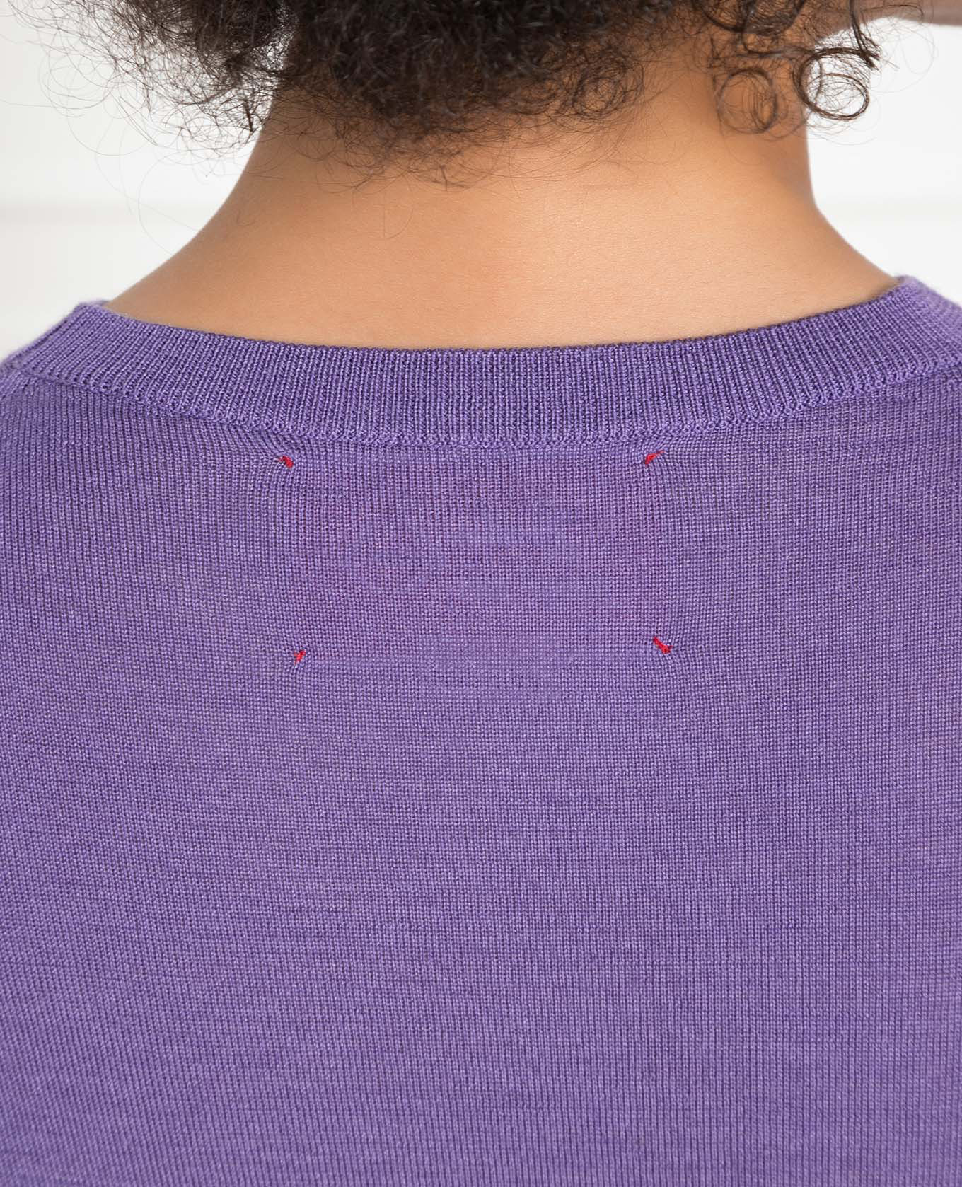 Purple wool, silk and cashmere jumper Babe Pay Pls 5