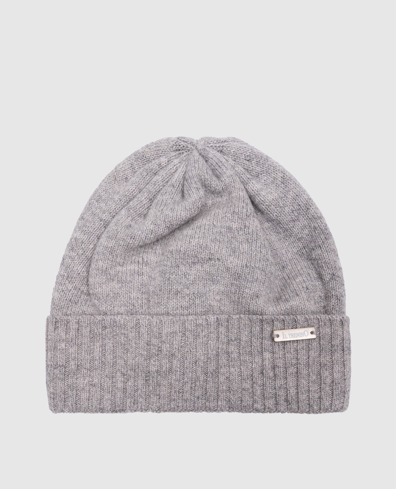 

Children's gray wool and cashmere hat with logo Il Trenino, Grey