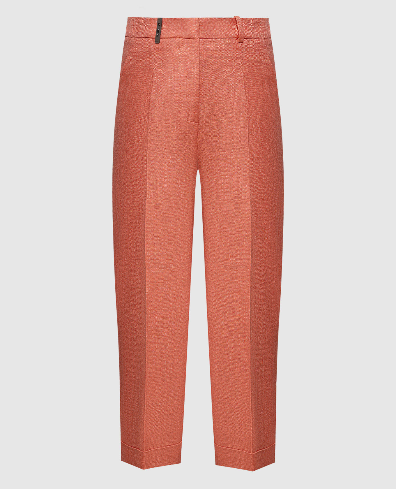 

Orange pants with linen Peserico