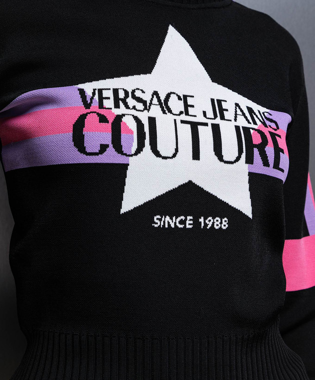 Versace Jeans Couture - Black golf with logo 75HAFM52CM30H - shop