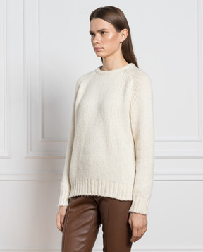 Simonetta Ravizza White cashmere sweater RUBY