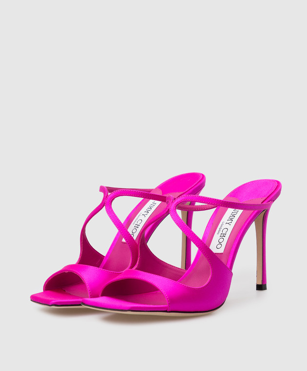Jimmy Choo - Anise 95 fuchsia sandals ANISE95SAT - shop with Malta